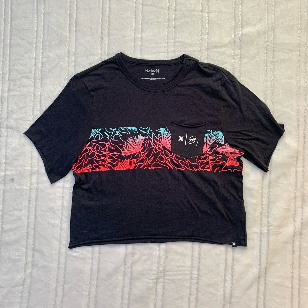 HURLEY CROPPED TEE